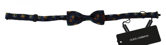 Pajarita Papillon ajustable para hombre de Blue Flags, 100 % seda