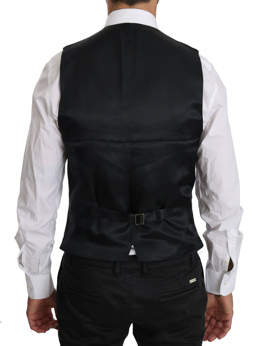 Chaleco formal de lana azul