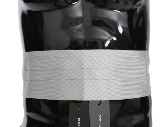Cinturón gris para hombre, 100 % seda