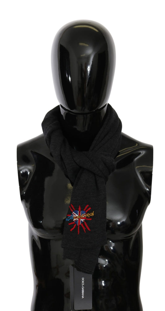 Bufanda de lana gris #DGLovesLondon