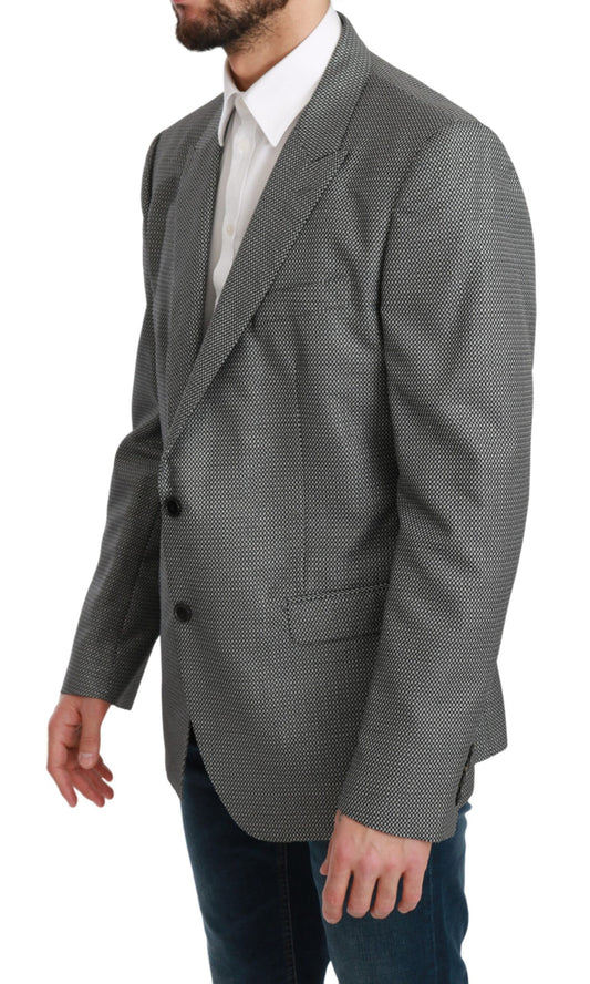 Blazer MARTINI formal de corte entallado gris