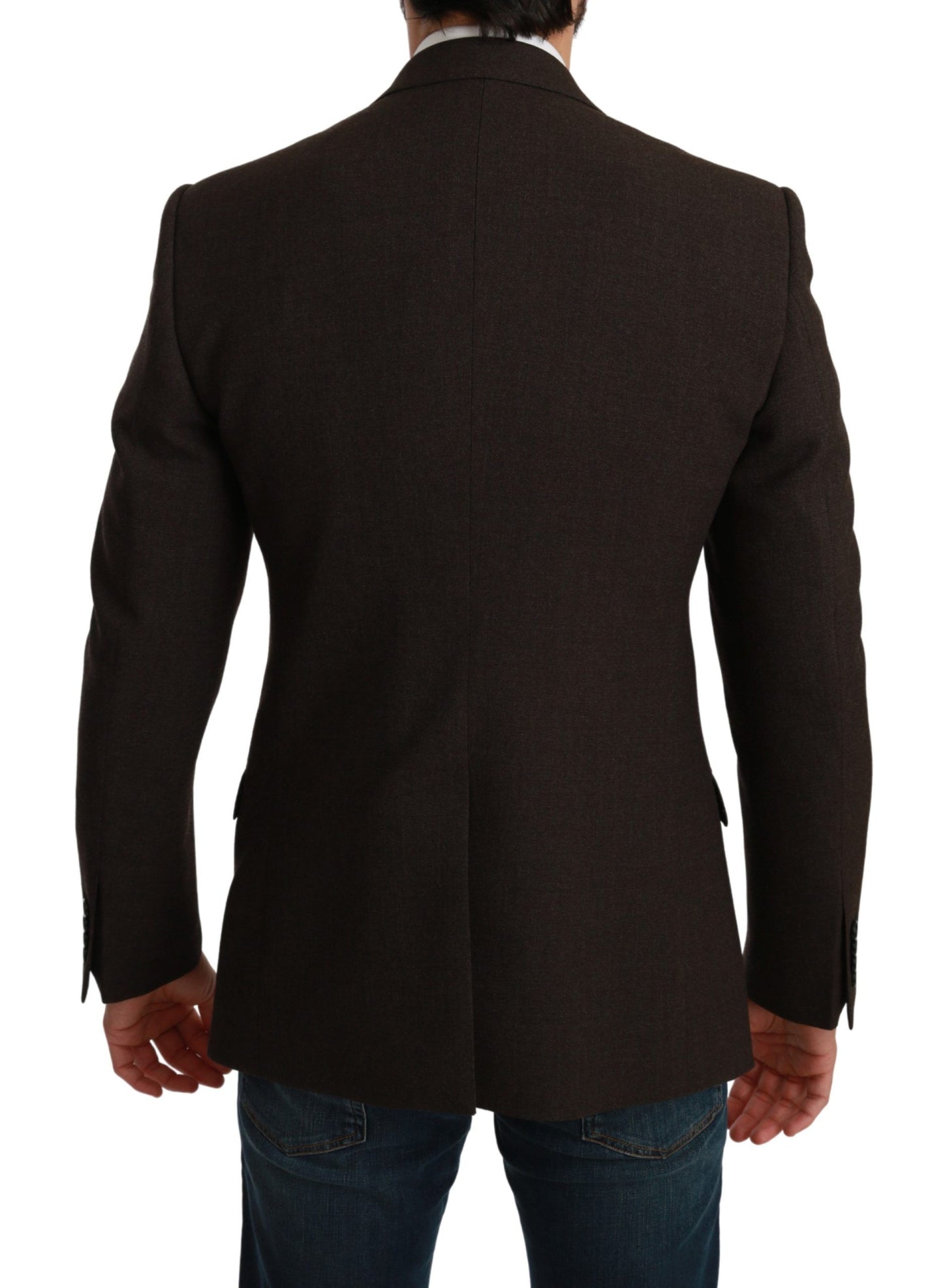 Veste manteau coupe slim marron Blazer MARTINI