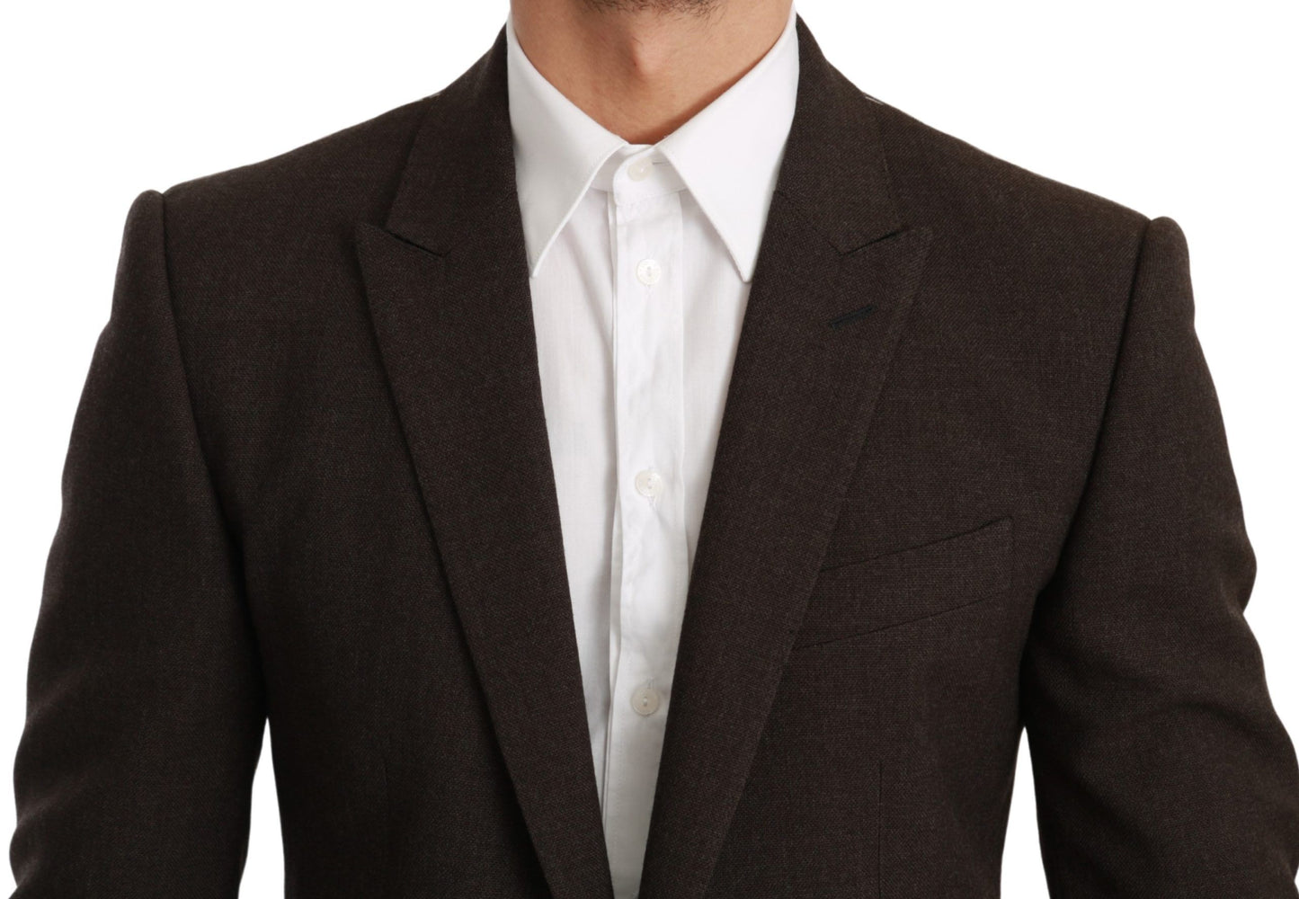 Veste manteau coupe slim marron Blazer MARTINI