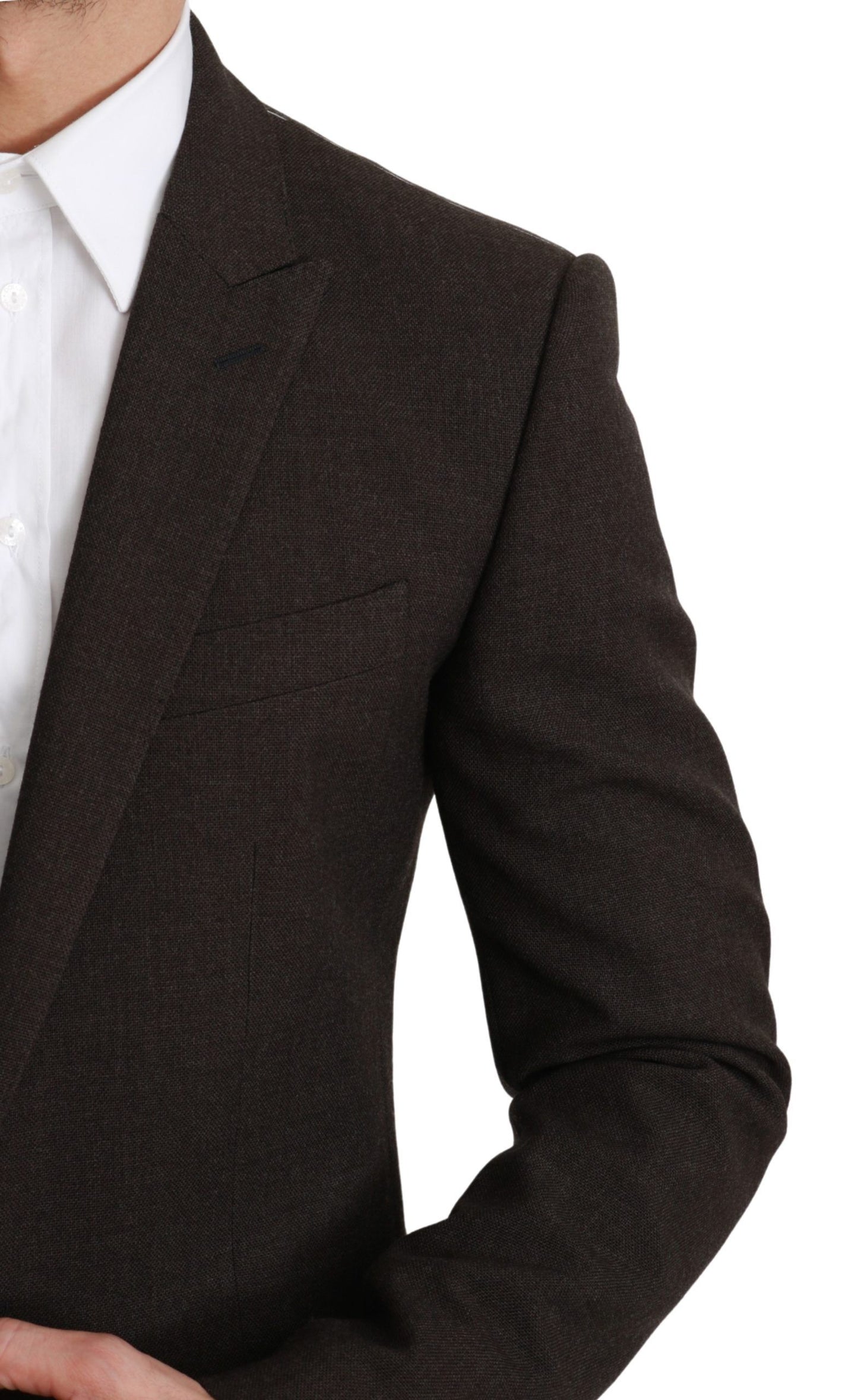 Veste manteau coupe slim marron Blazer MARTINI