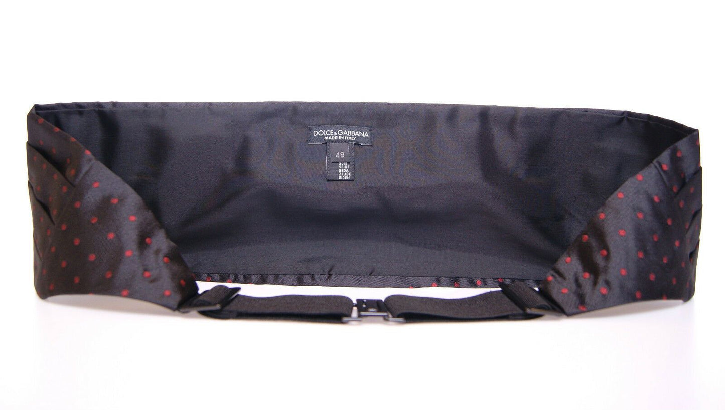 Ceinture de smoking noire à la taille