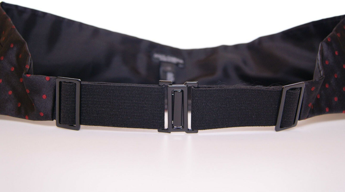 Ceinture de smoking noire à la taille