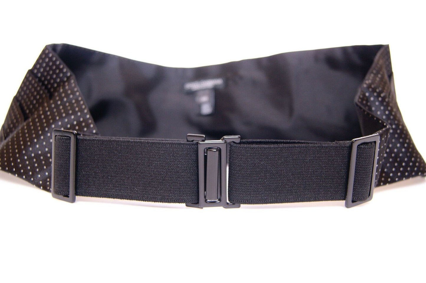 Ceinture de smoking noire à la taille