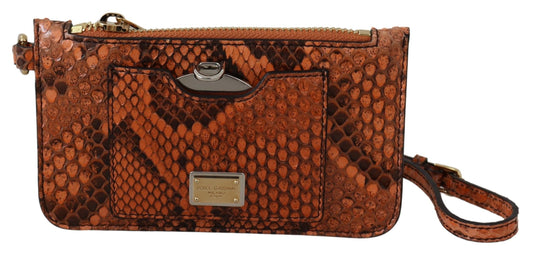 Monedero de piel marrón con espejo AGNESE Wallet