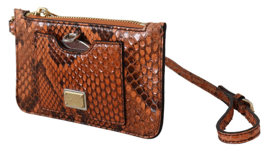 Monedero de piel marrón con espejo AGNESE Wallet