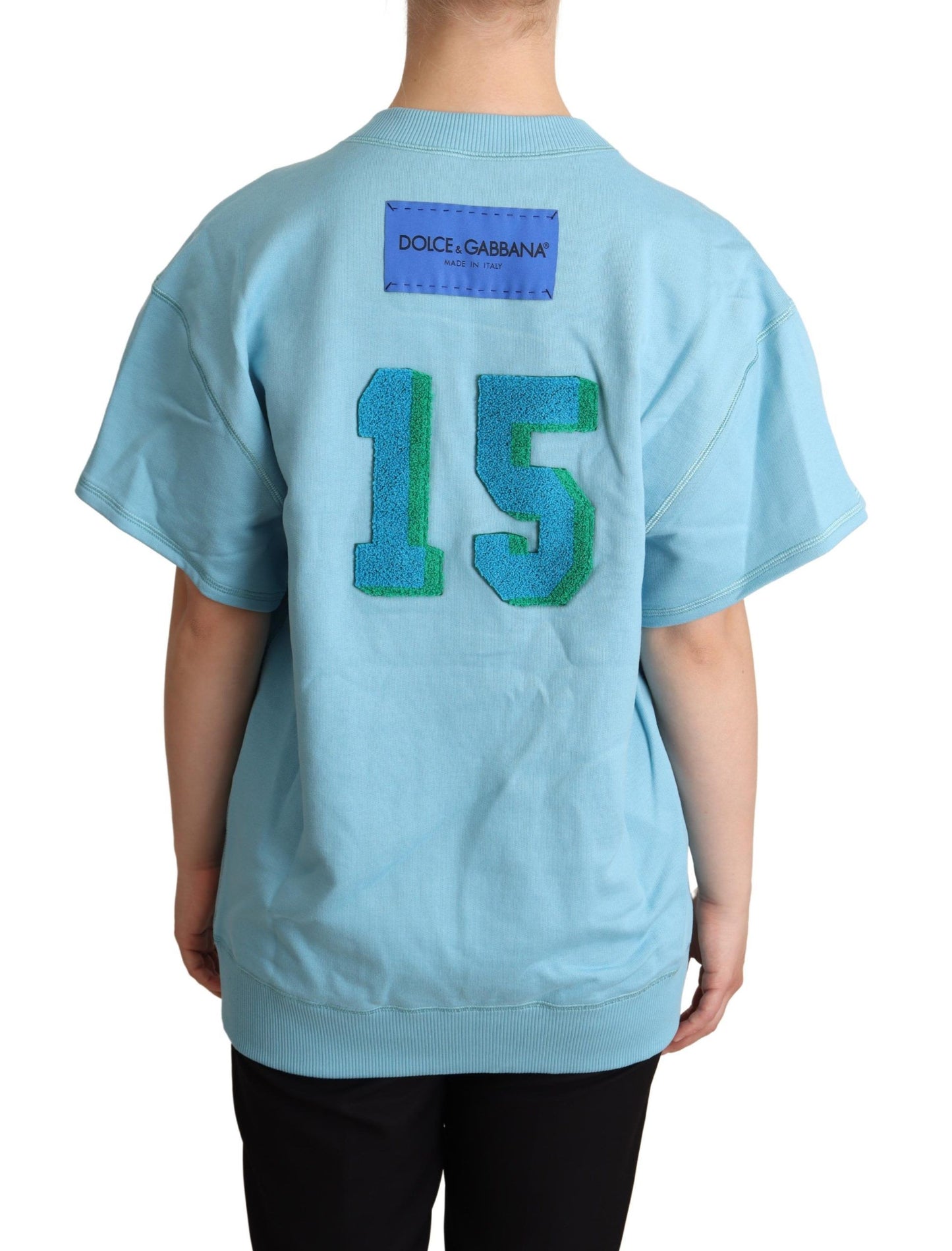 Camiseta suéter con la tarjeta de la Reina de Corazones Azul