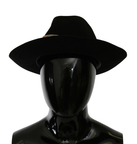 Sombrero Panamá de ala ancha Lapin Amor Gignit negro