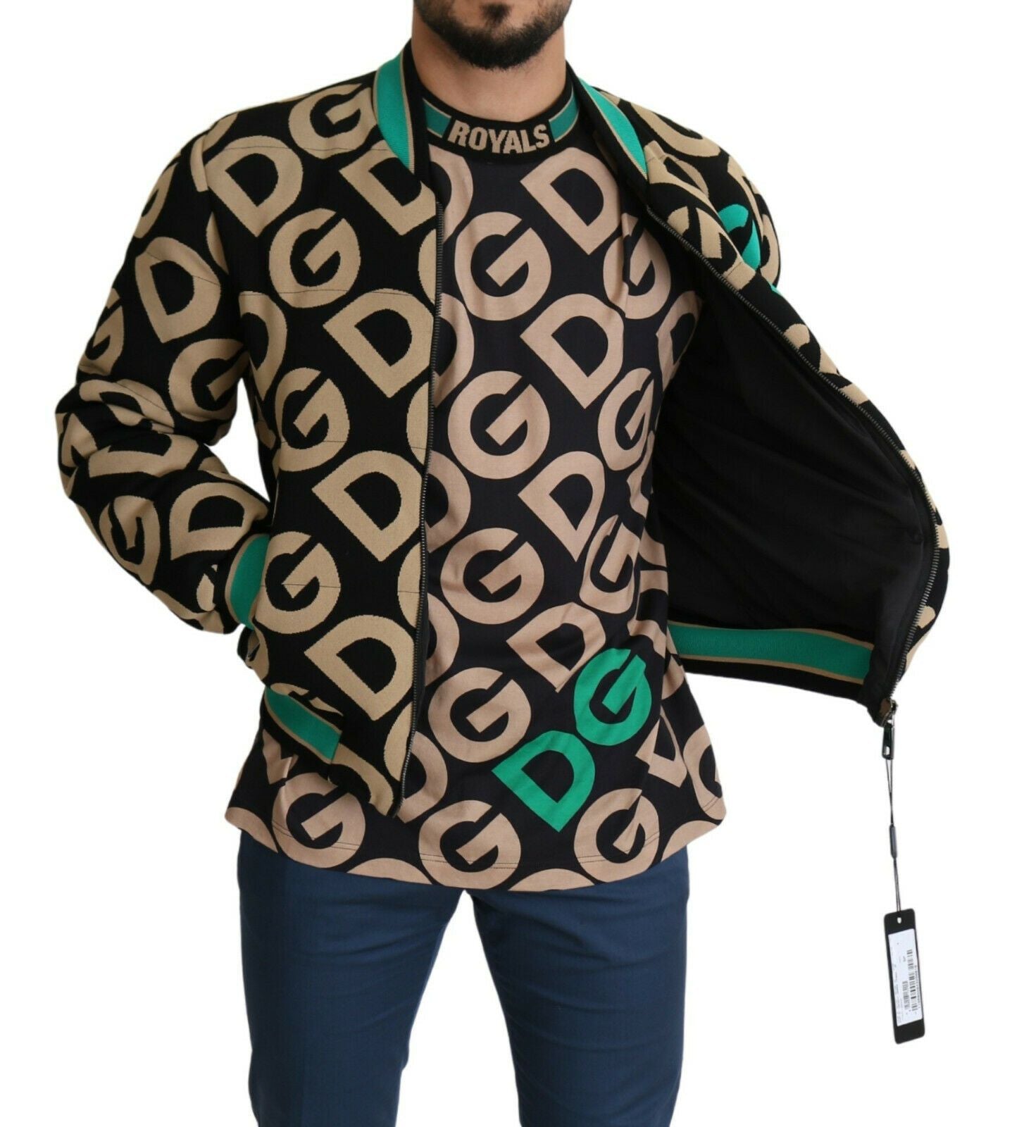 Chaqueta con estampado del logotipo DGMILLENNIALS multicolor