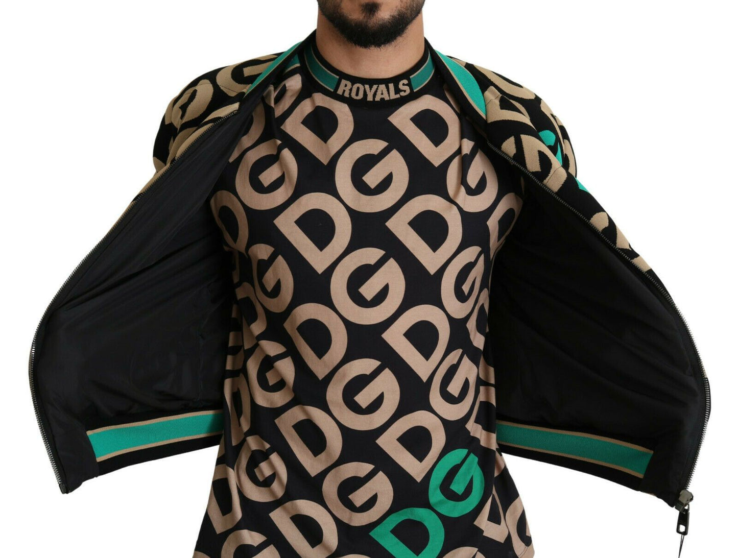 Chaqueta con estampado del logotipo DGMILLENNIALS multicolor
