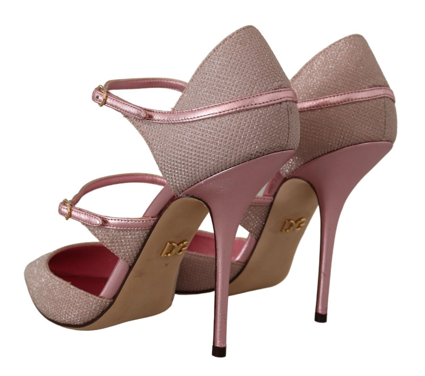 Sandales à lanières roses pailletées Chaussures Mary Jane