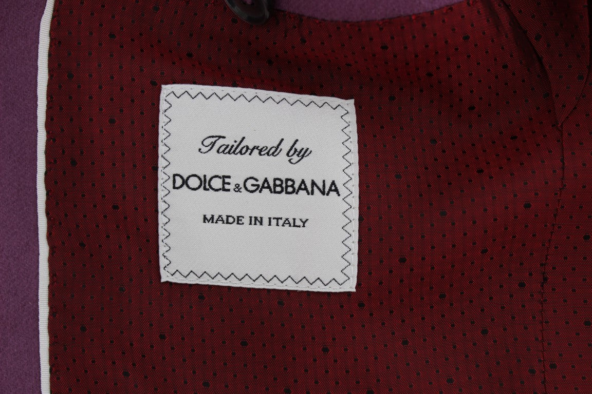 Chaqueta blazer de corte entallado de cachemira morada