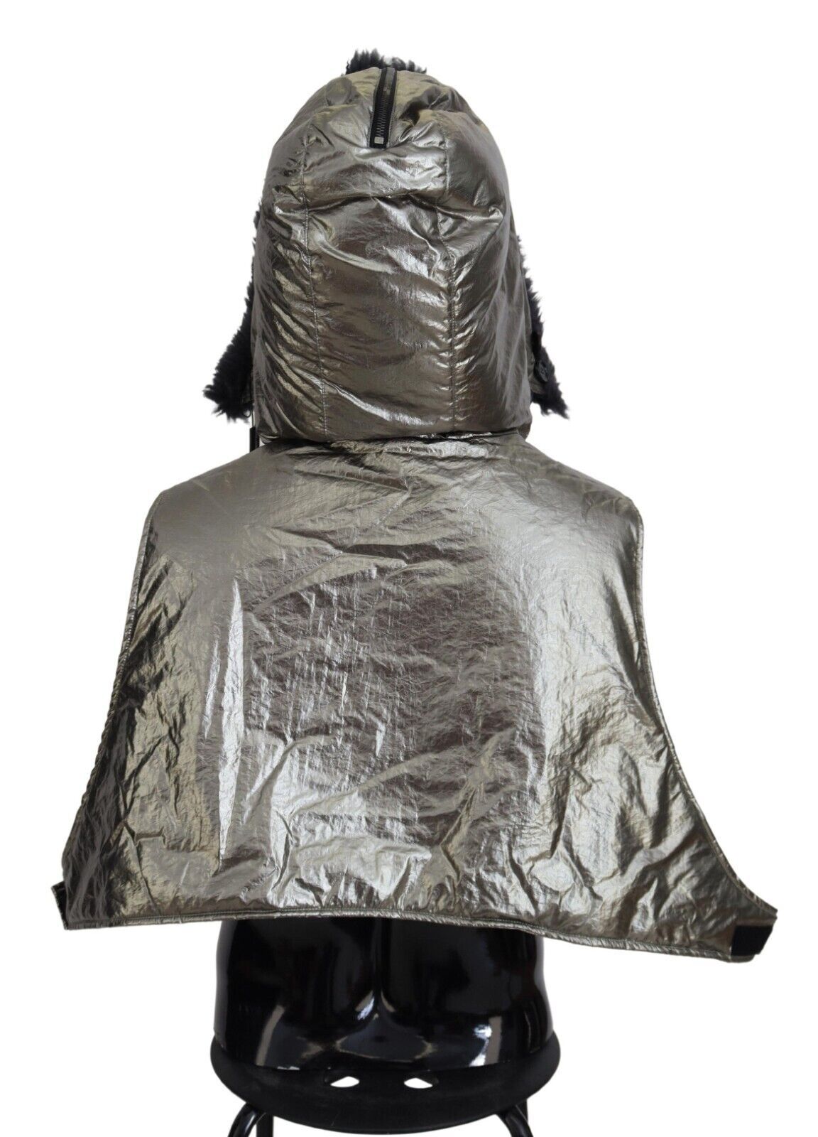 Sombrero de nailon Capello para hombre con envoltura completa de piel plateada