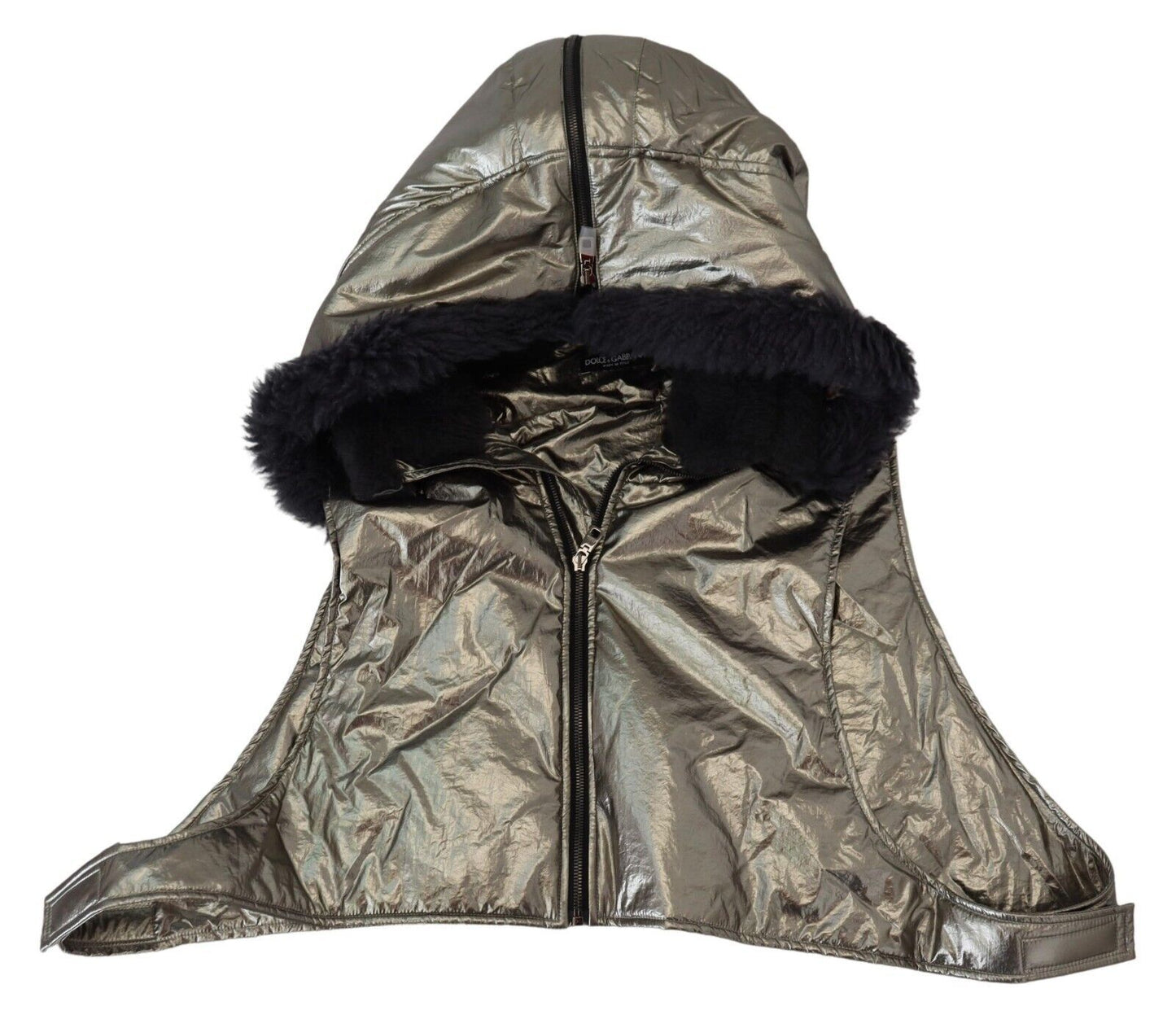 Sombrero de nailon Capello para hombre con envoltura completa de piel plateada