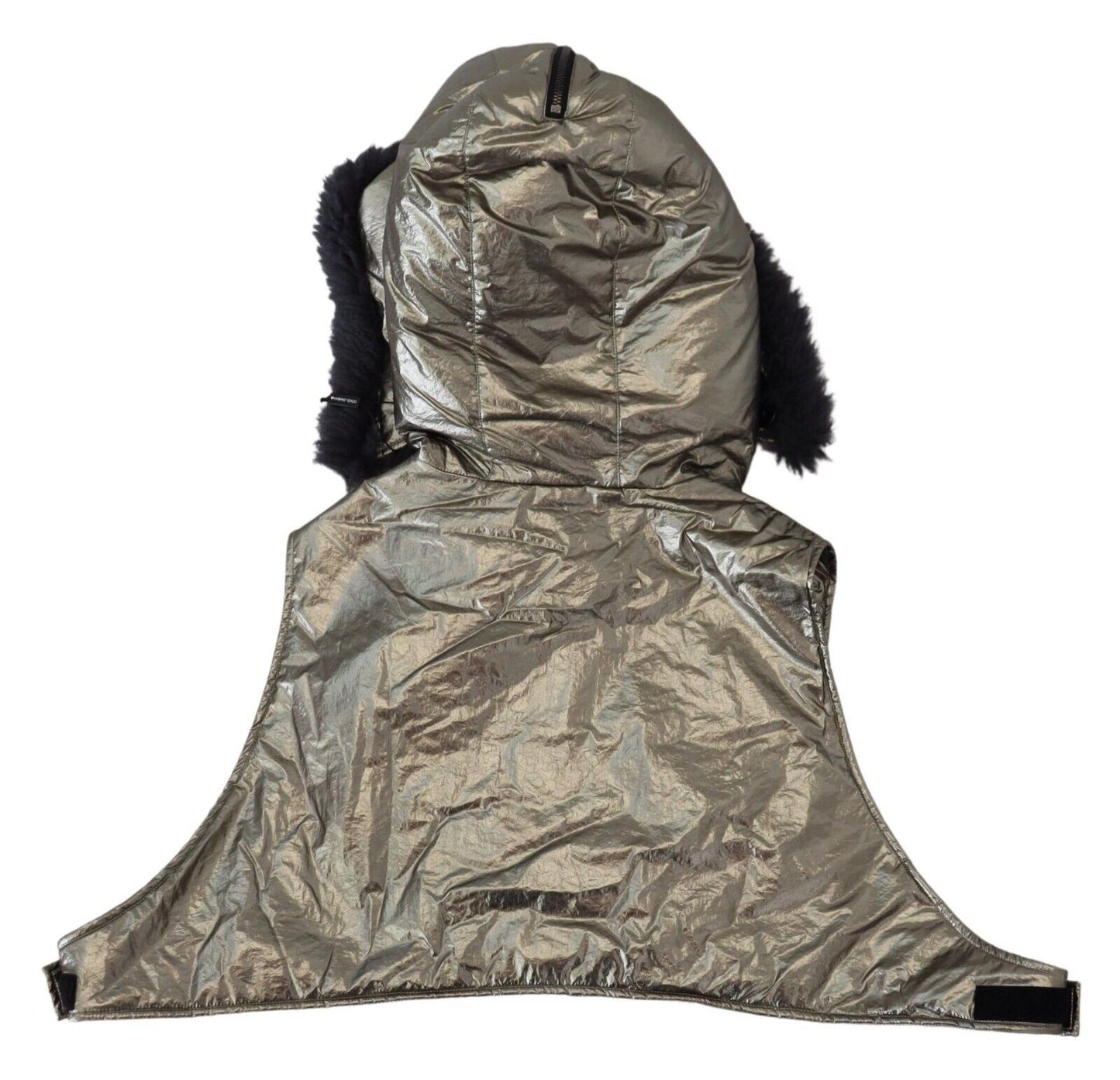 Sombrero de nailon Capello para hombre con envoltura completa de piel plateada