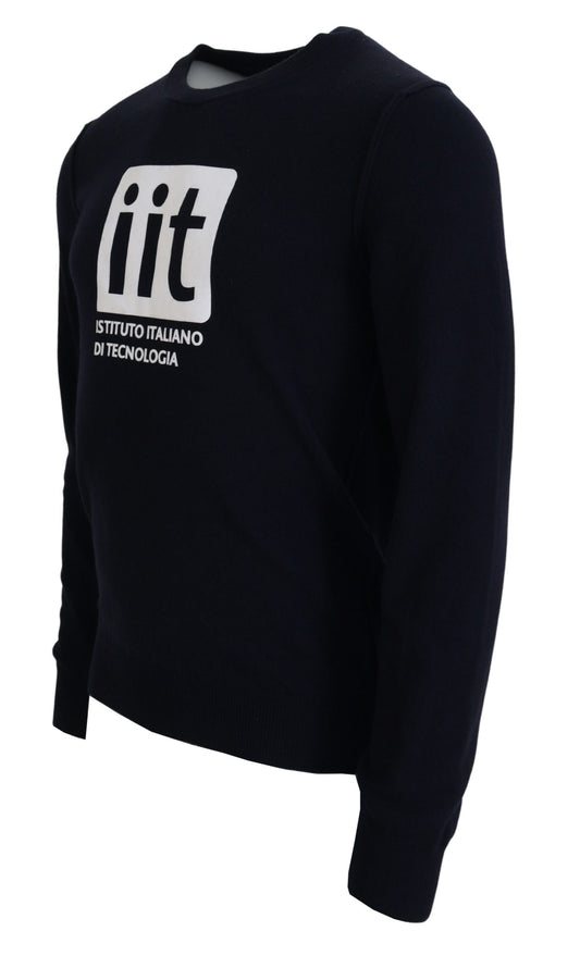 Suéter con estampado iit de cachemira azul