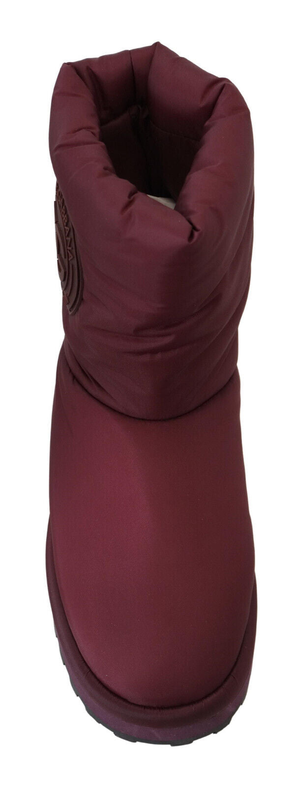 Botas de nailon burdeos con acolchado en la entrepierna