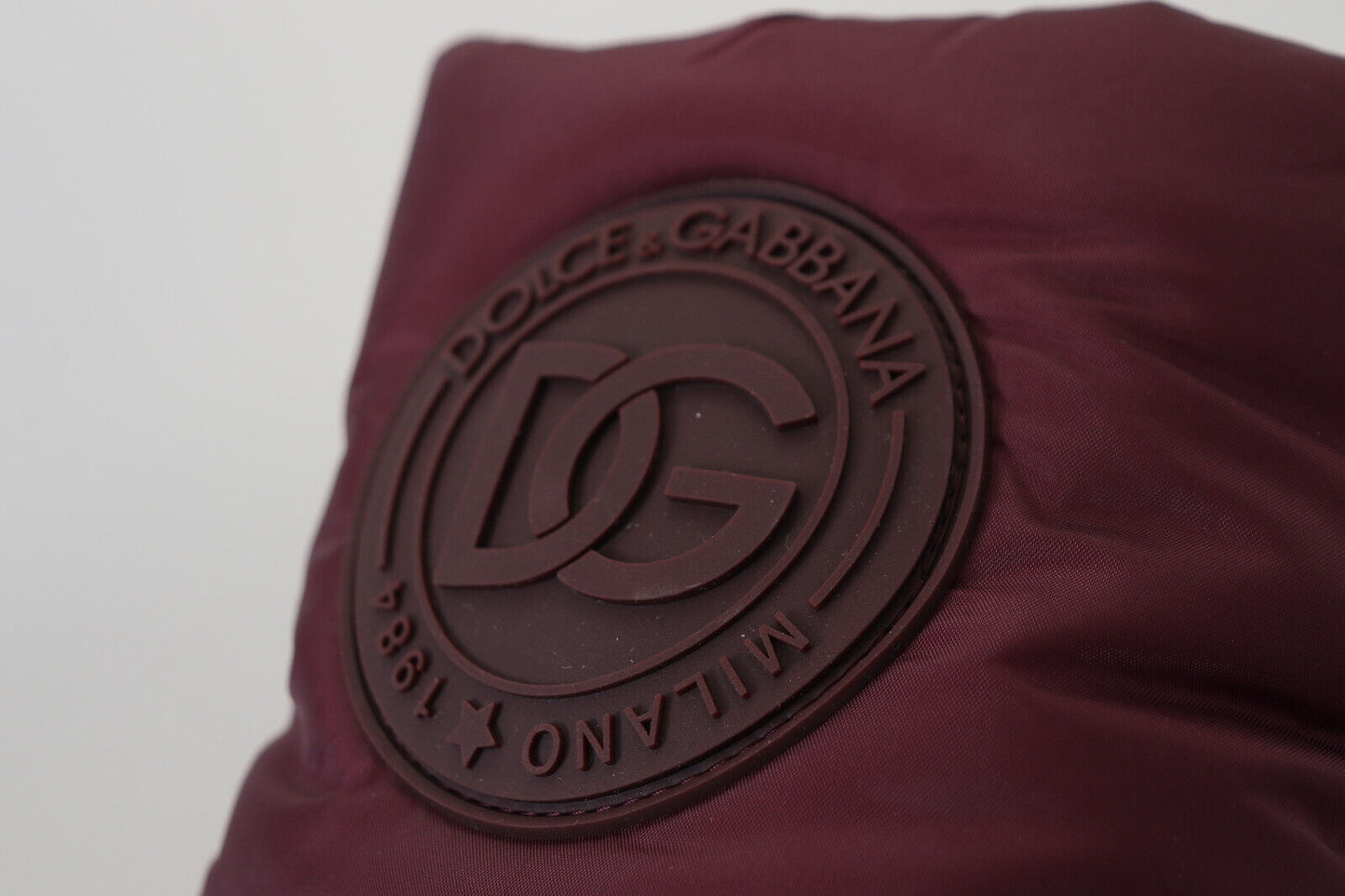 Botas de nailon burdeos con acolchado en la entrepierna