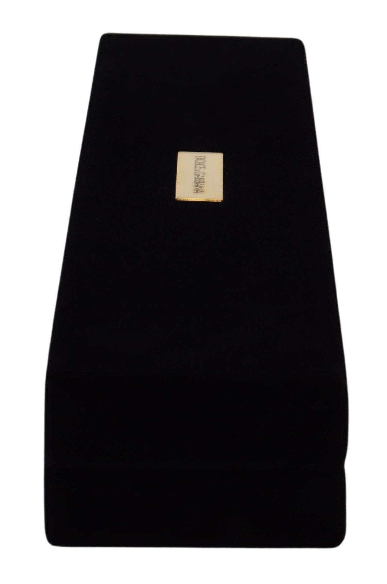 Caja de terciopelo negro para guardar pulseras y joyas con placa de logotipo