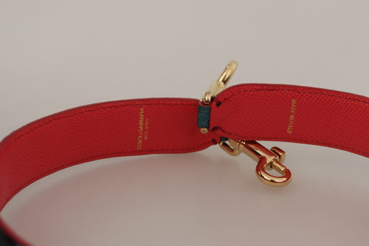 Correa de hombro para bolso de piel con cristales verdes