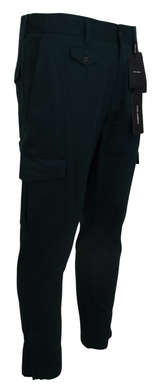 Green Cargo Cotton Stretch Jeans Pant