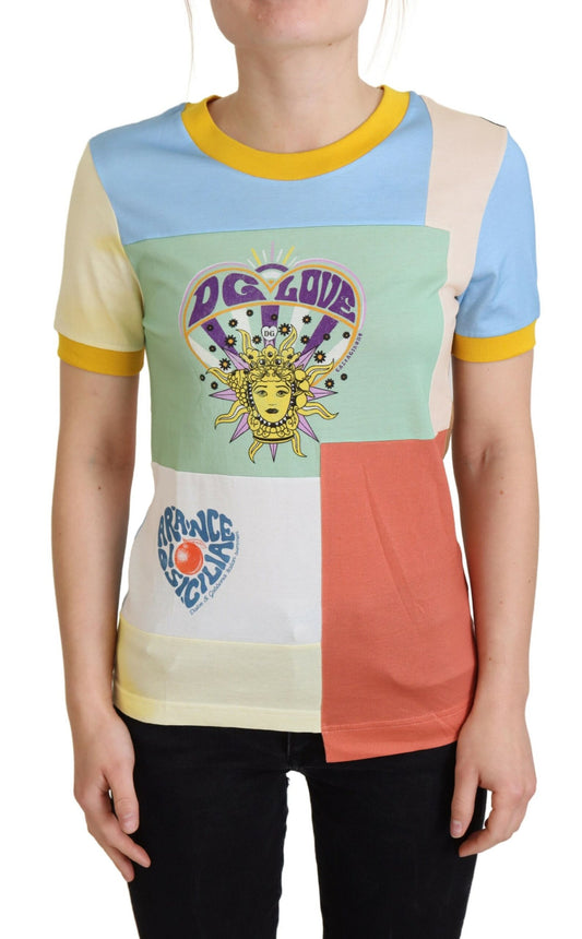 Patchwork d'amour DG en coton multicolore