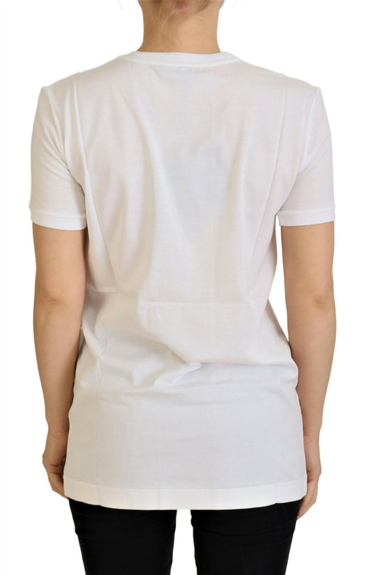 T-shirt en coton blanc DG Loves LDS