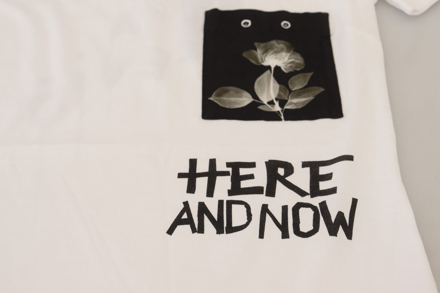 T-shirt en coton blanc T-shirt à col rond