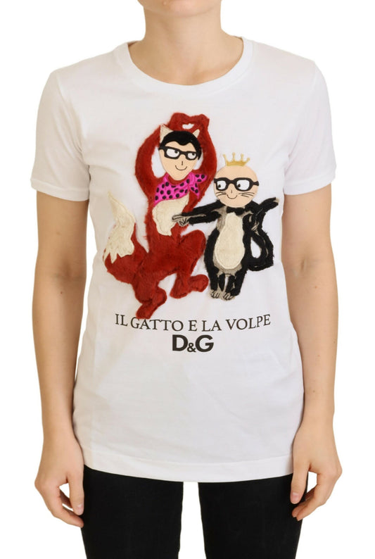 Camiseta blanca texturizada de manga corta
