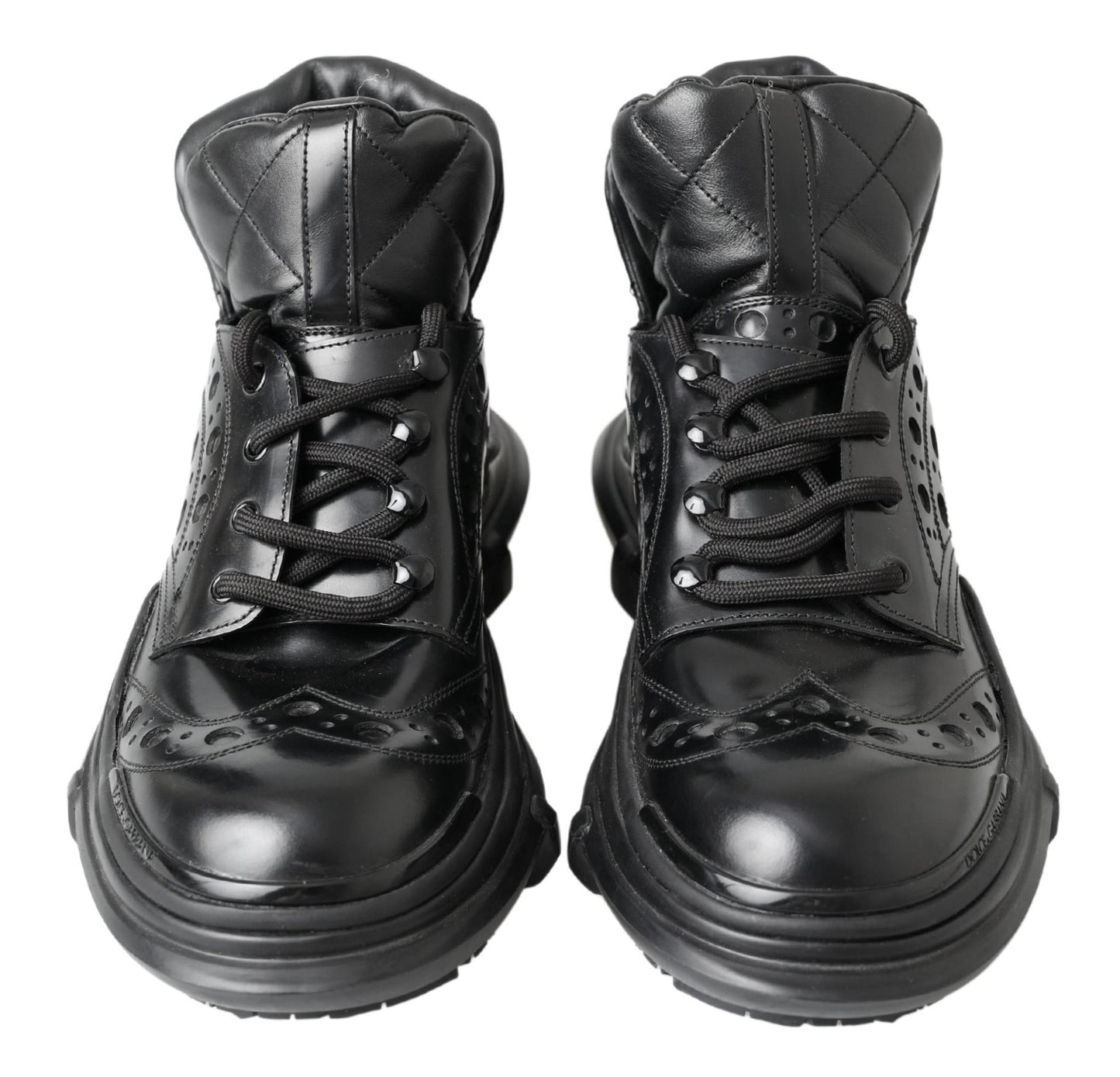 Botines casuales de cuero negro