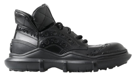 Botines casuales de cuero negro