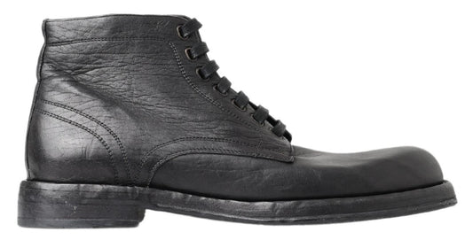 Botas Perugino de piel de caballo negro