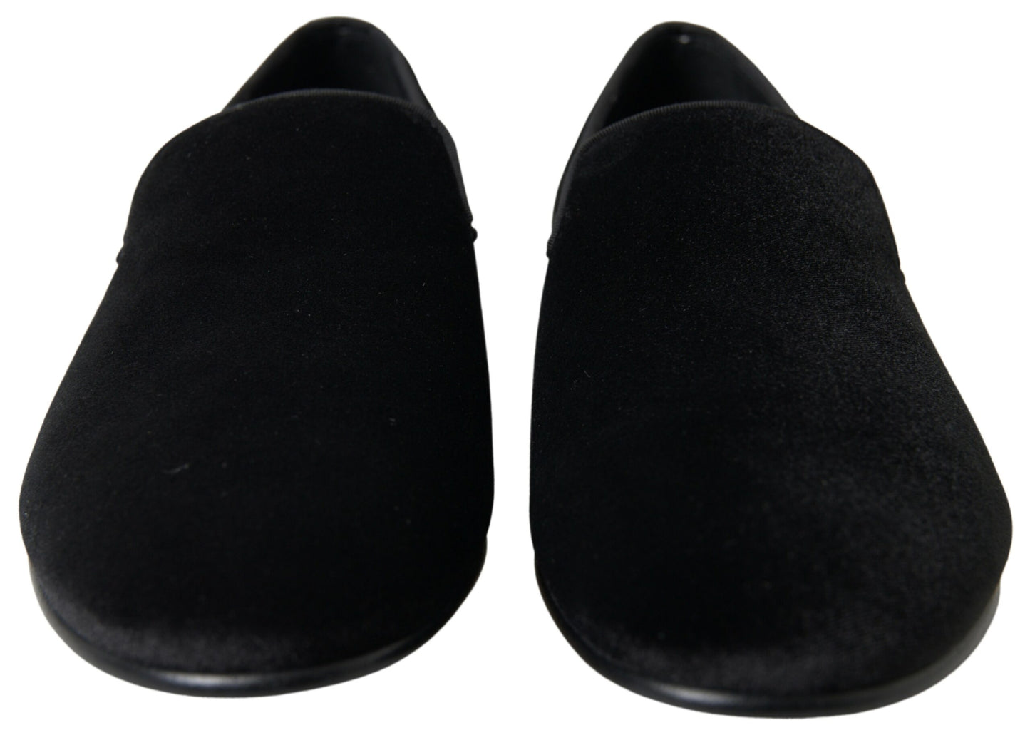 Mocasines formales de terciopelo negro