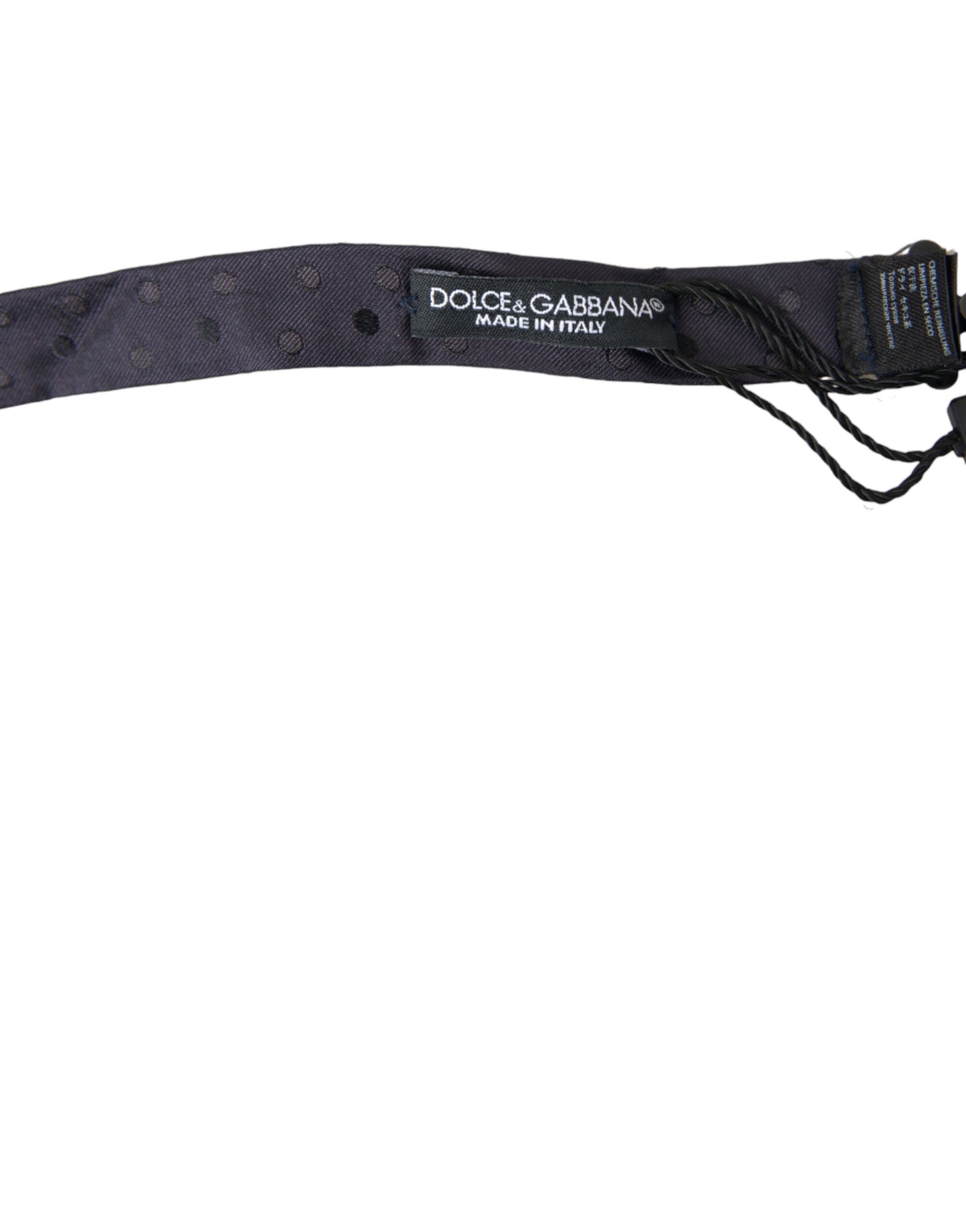 Pajarita Papillon de seda con lunares azules y cuello ajustable para hombre