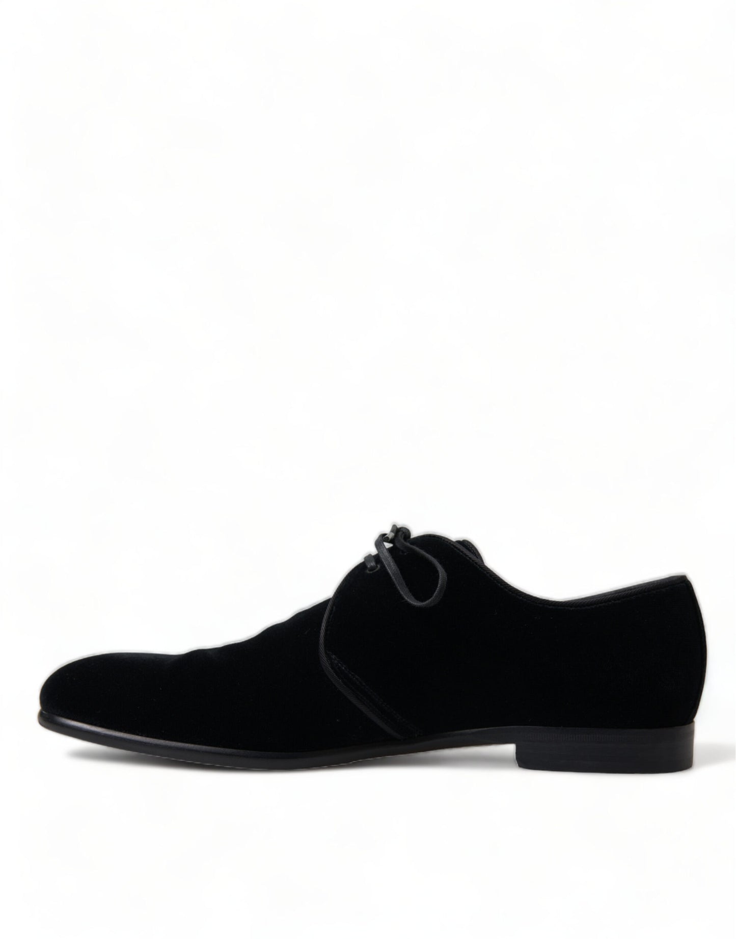 Chaussures Derby habillées à lacets en velours noir