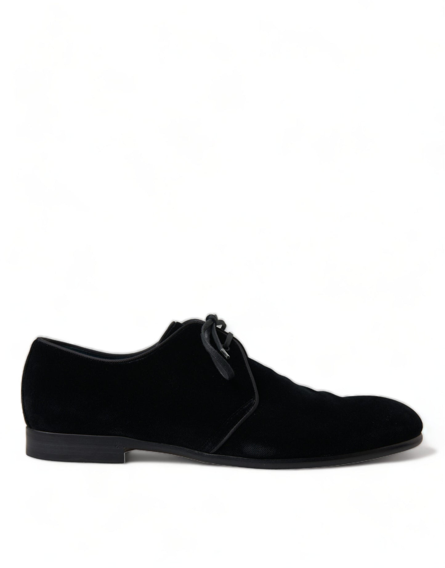 Chaussures Derby habillées à lacets en velours noir