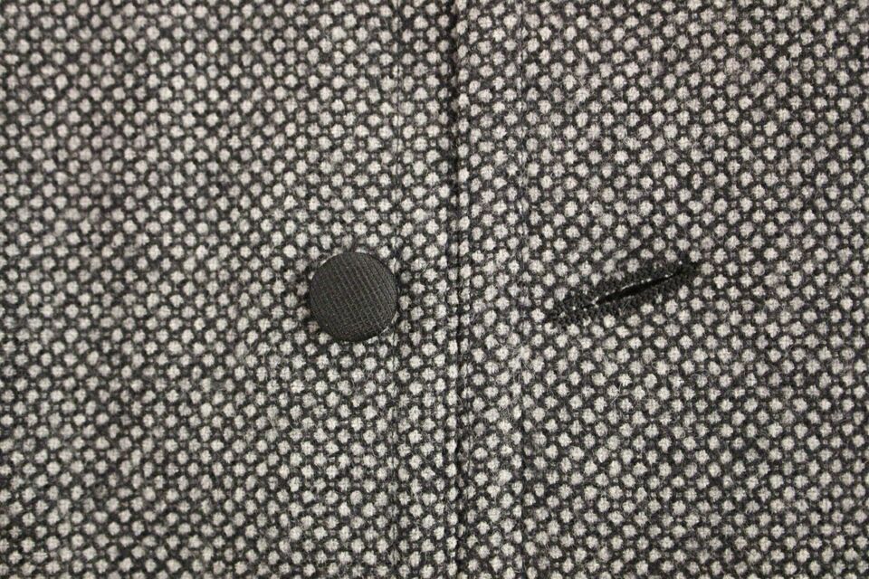 Chaleco gris con logo en mezcla de algodón Gilet Weste