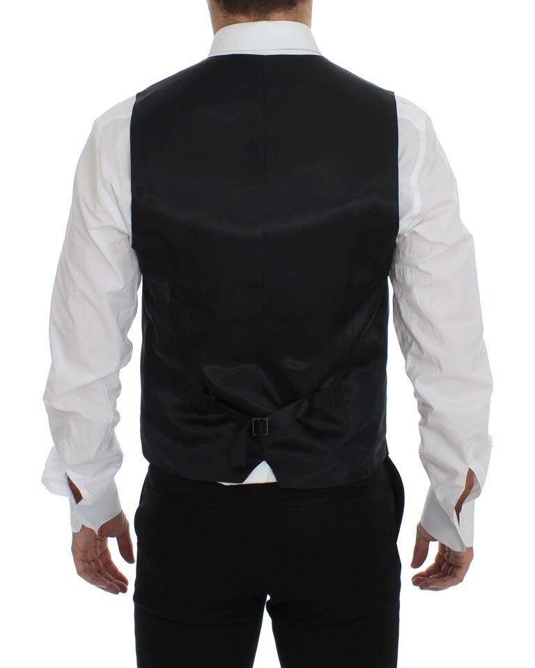 Gilet en laine et soie grise