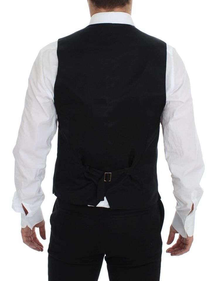 Chaleco formal de lana gris