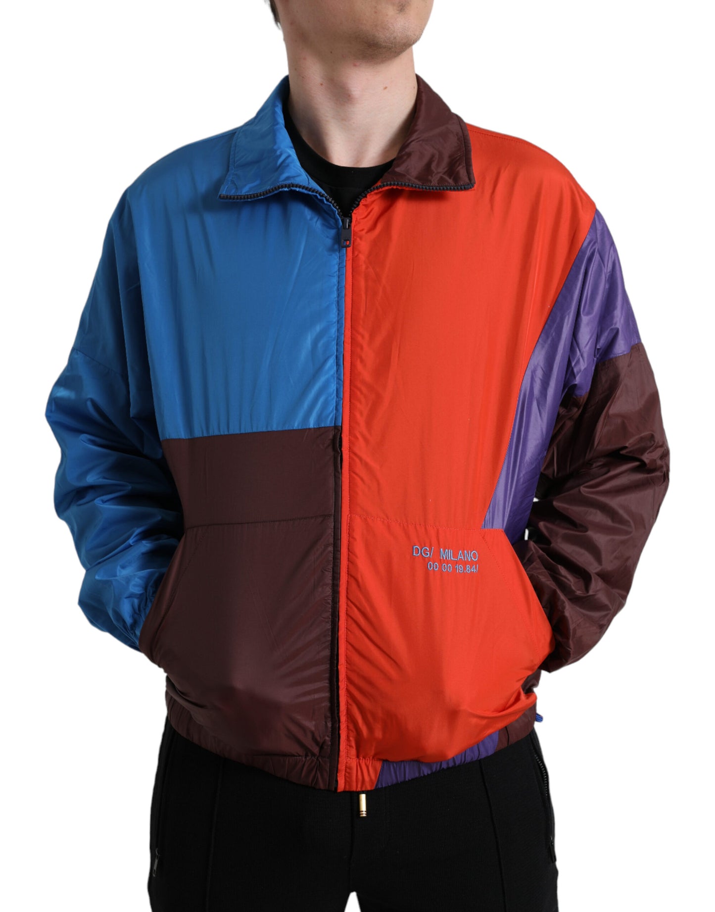 Veste coupe-vent multicolore