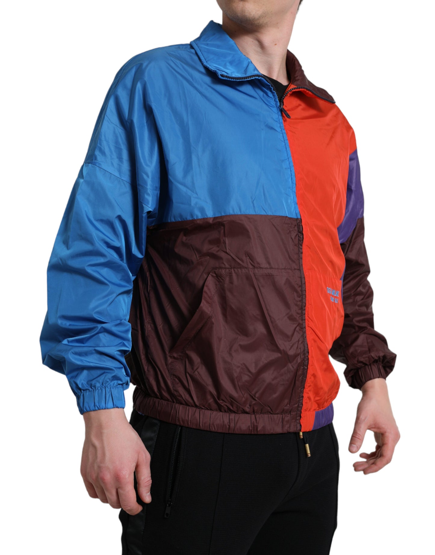 Veste coupe-vent multicolore