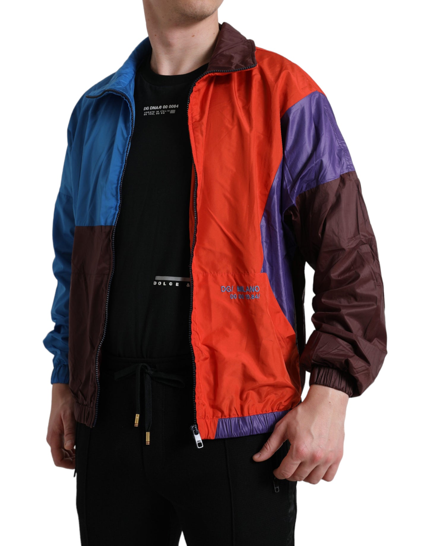 Veste coupe-vent multicolore