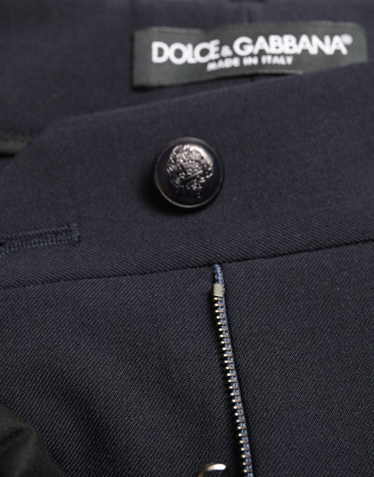 Pantalones cortos cónicos de cintura media azules