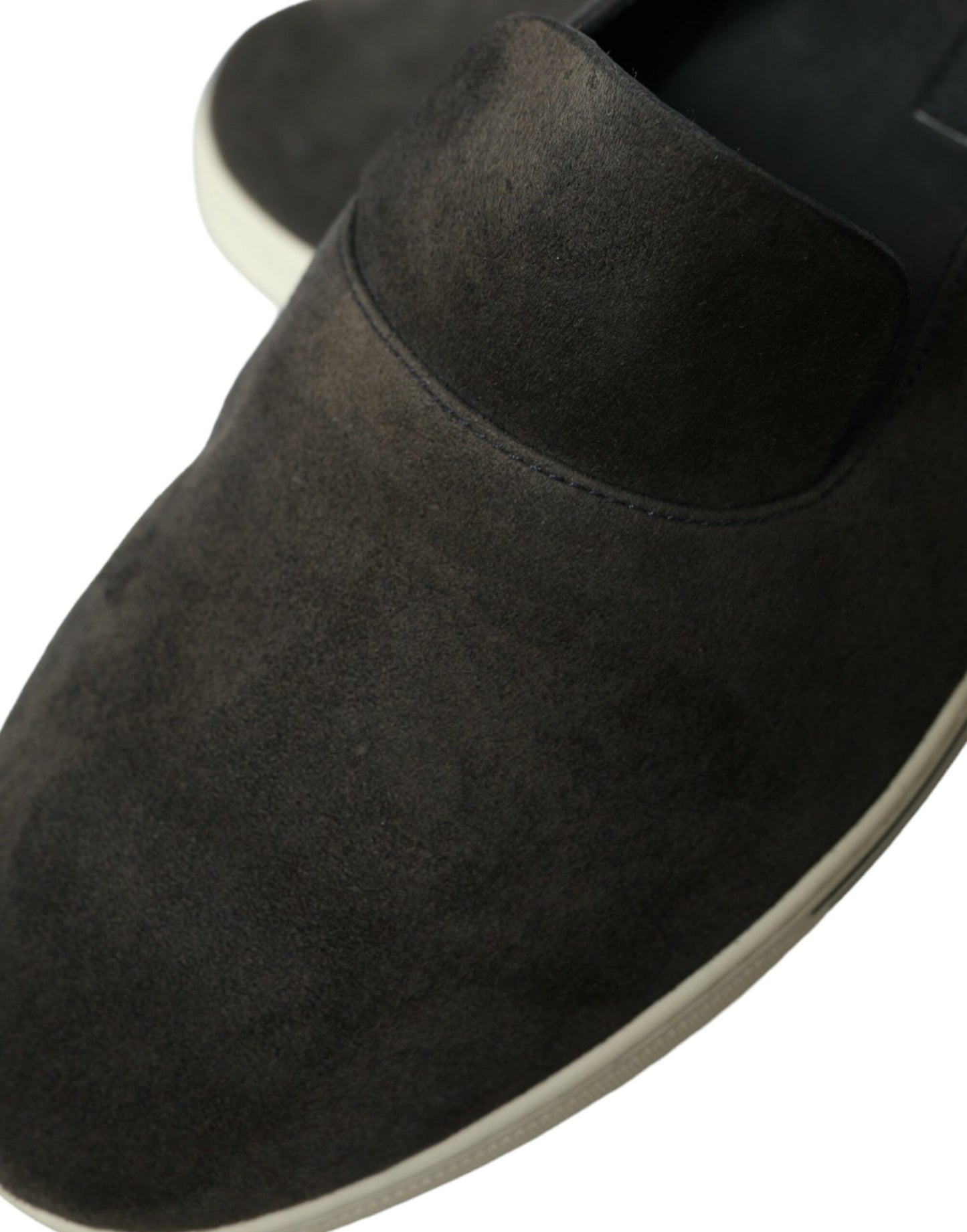 Mocasines de ante azul con diseño de caimán para hombre