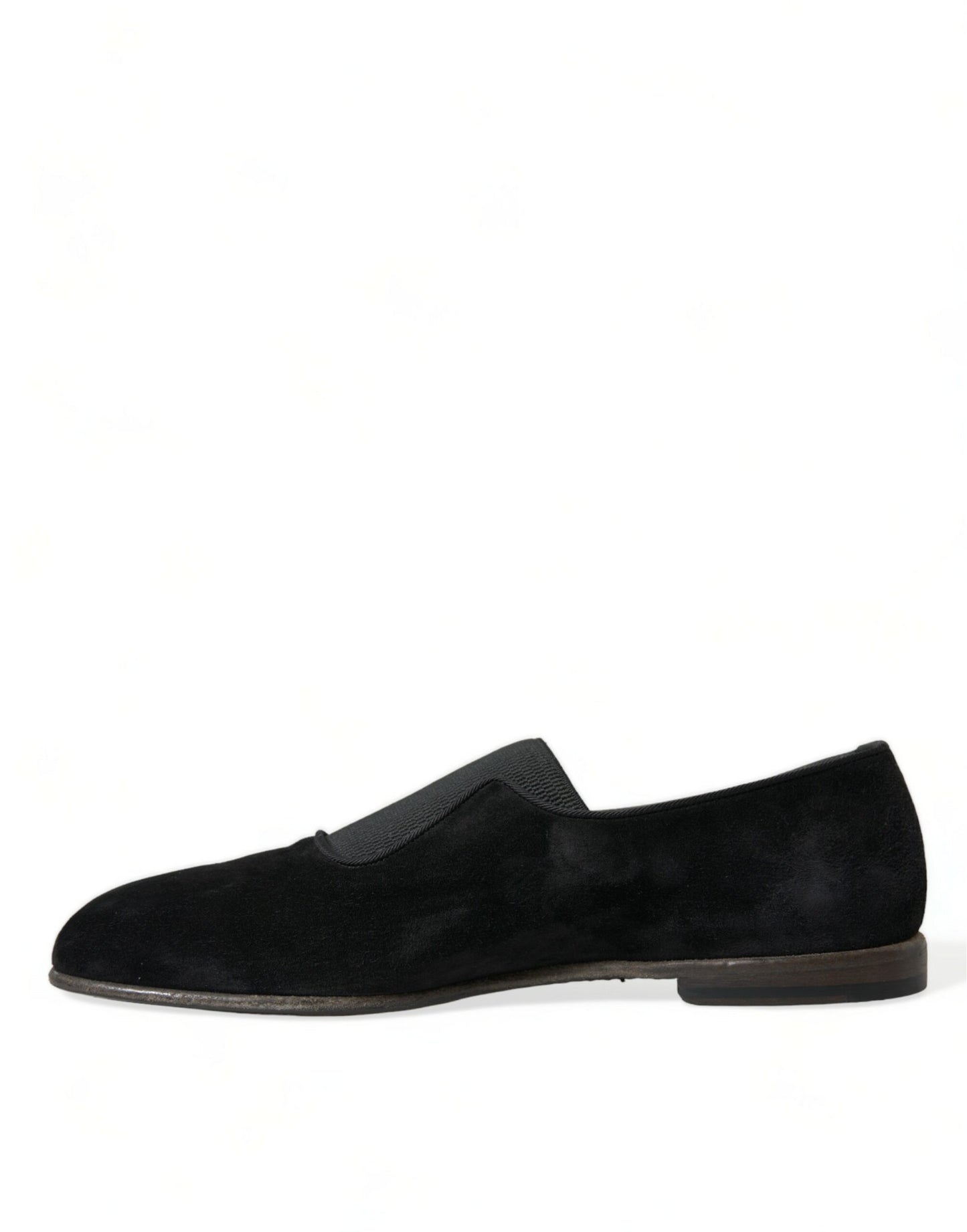 Mocassins AMALFI en velours noir RUNWAY