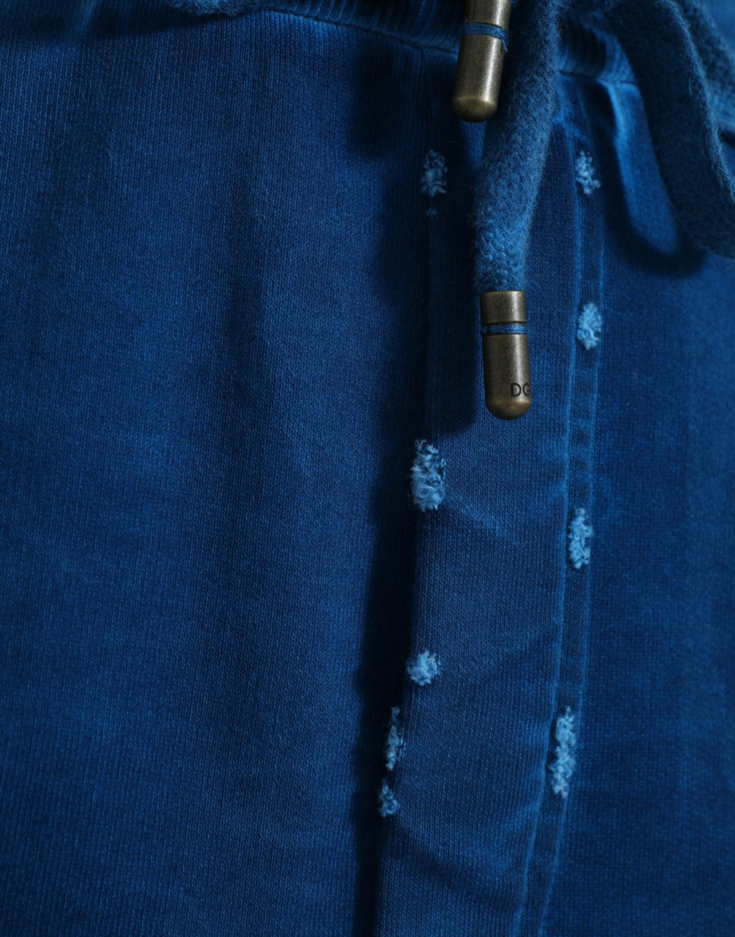 Pantalones deportivos de algodón con logotipo azul