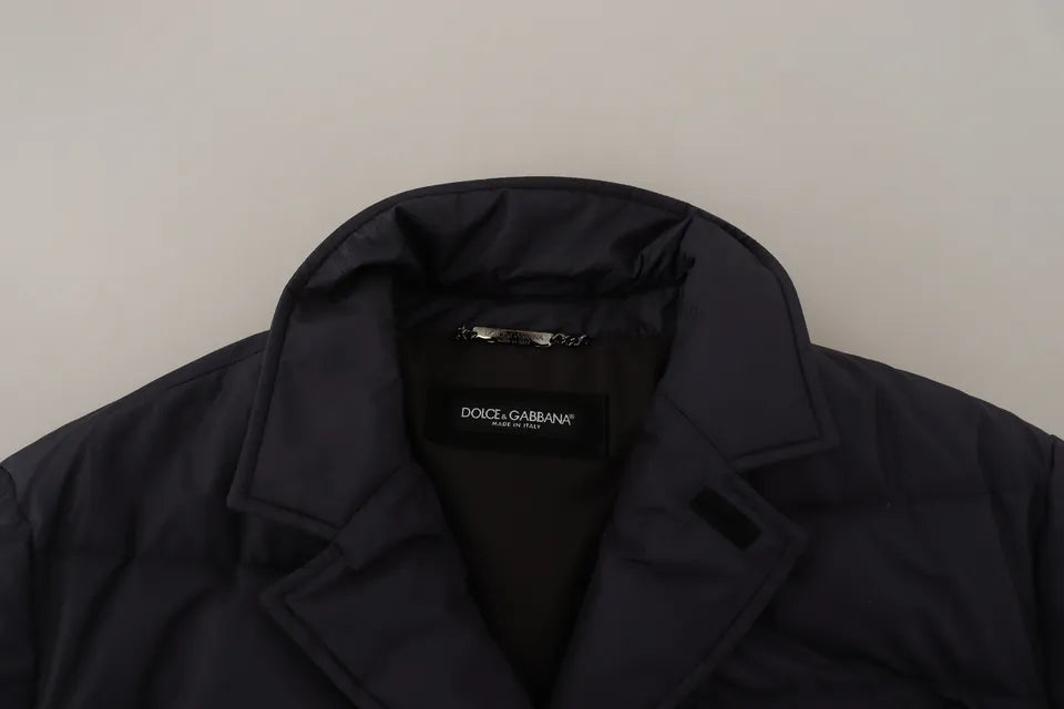 Manteau d'hiver en soie de chèvre bleue